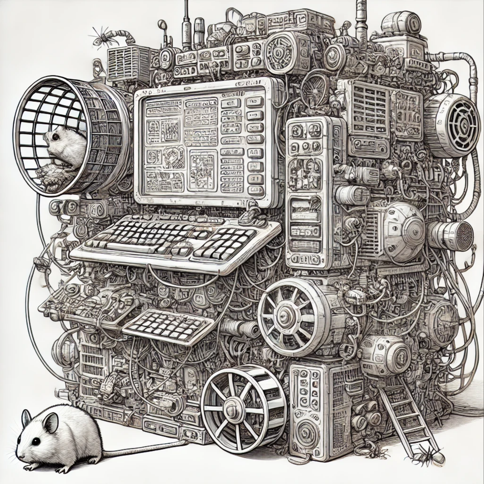 A GPT generated image for the fantasy computer 'Hex' from the works of Sir. Terry Pratchett