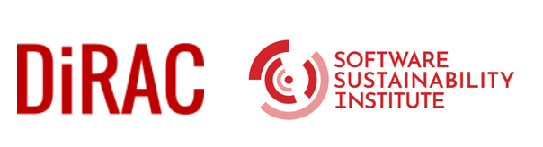 The DiRAC Logo and sustainibility banner